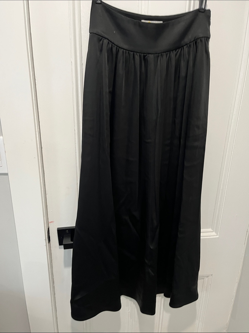 Boden Black Maxi Skirt with Gathered Waist